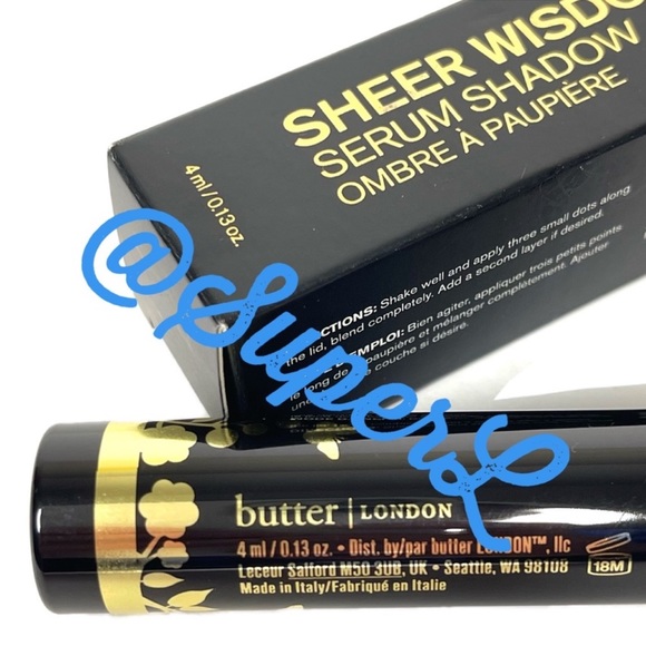 2/$15 Butter London Sheer Wisdom Serum Shadow Primer Sepia Tan Eyeshadow Base - Picture 3 of 10